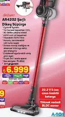 ARZUM AR4202 ŞARJLI DİKEY SÜPÜRGE